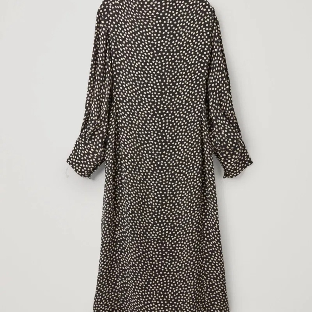 Women’s COS  Cowl Neck Long Sleeve Dress Size 12 - Picture 3 of 7